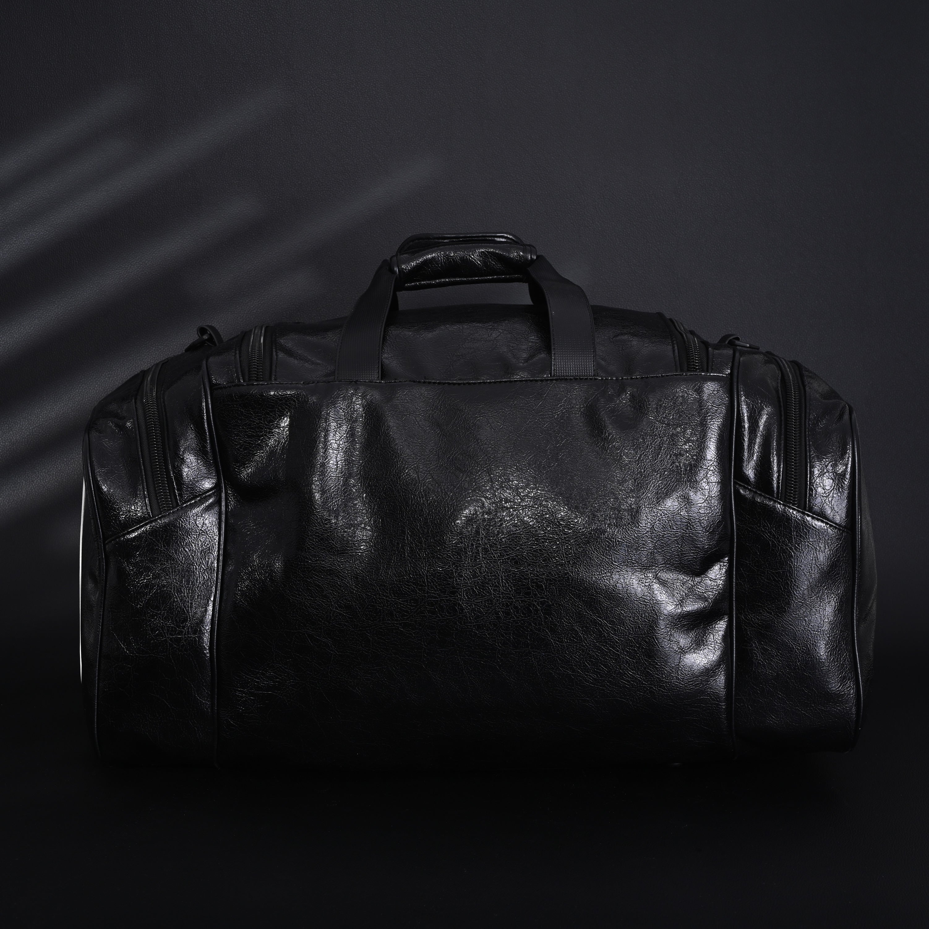 Balenciaga x adidas Large Duffel Travel Bag ¨C Black with Trefoil Logo and Triple Stripes