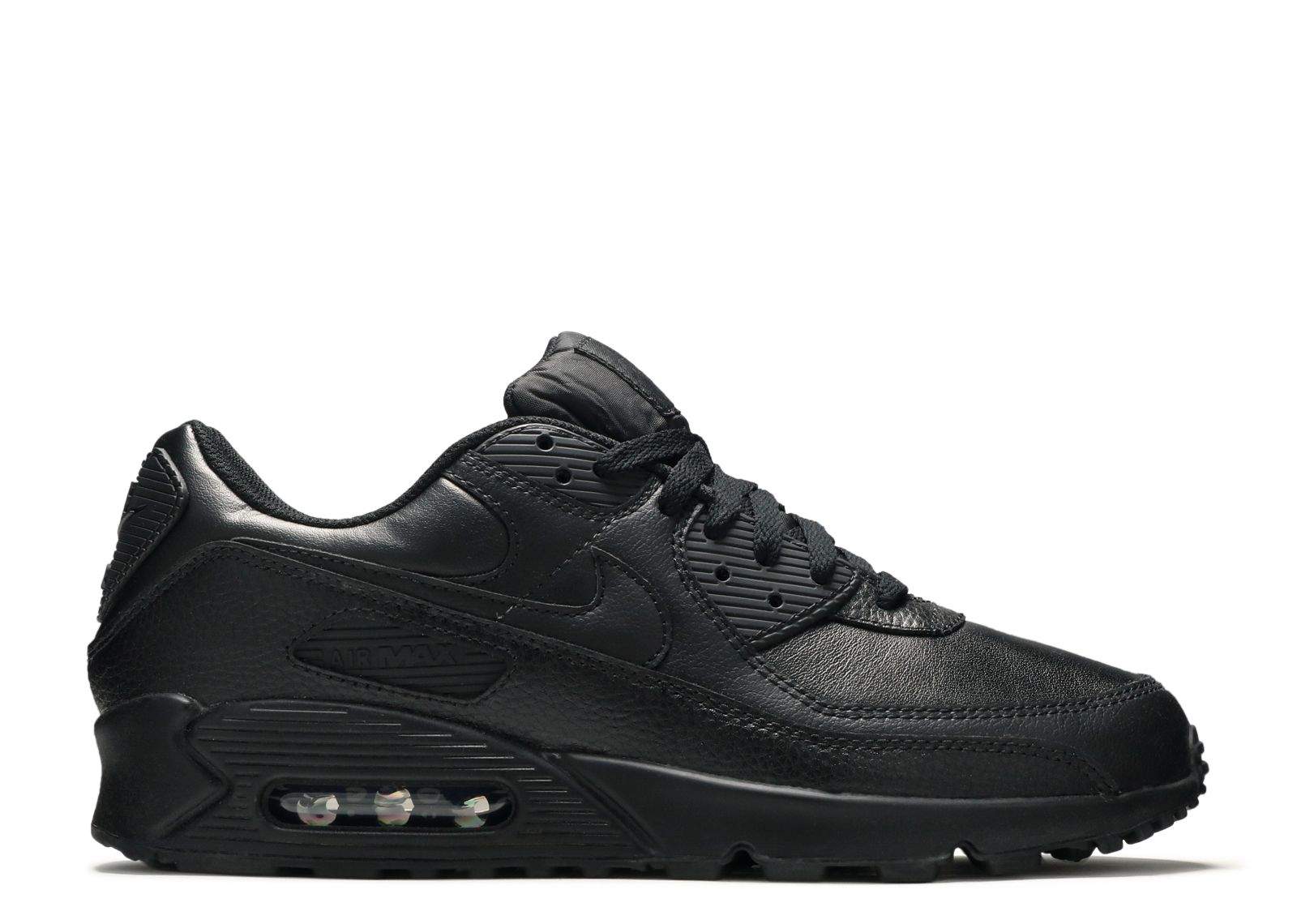 Nike Air Max 90 Leather ¡®Triple Black¡¯ Unfading Sneaker